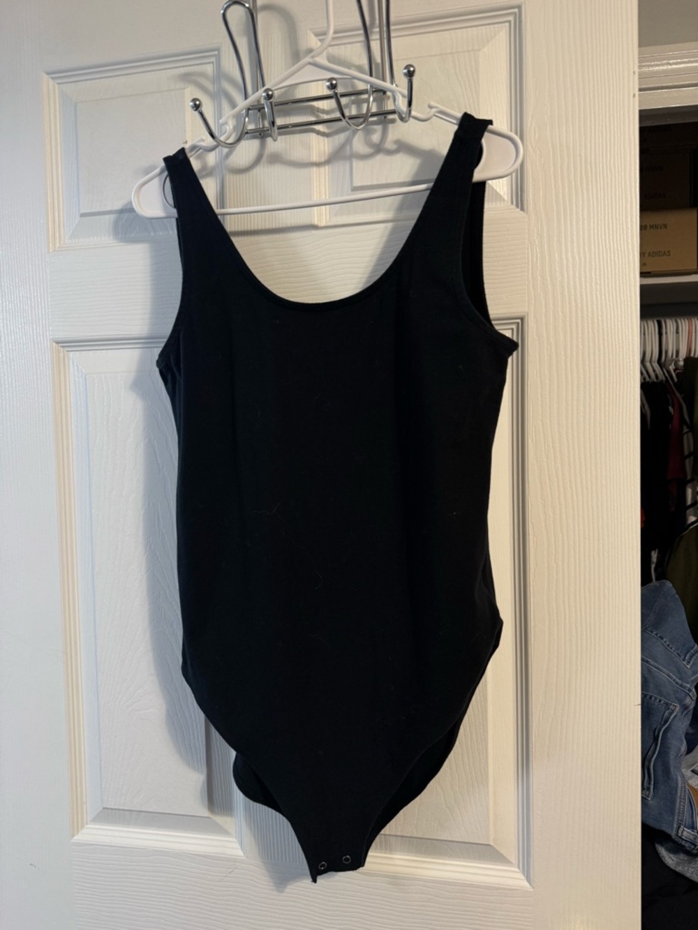 GAP Black Scoop Neck Bodysuit